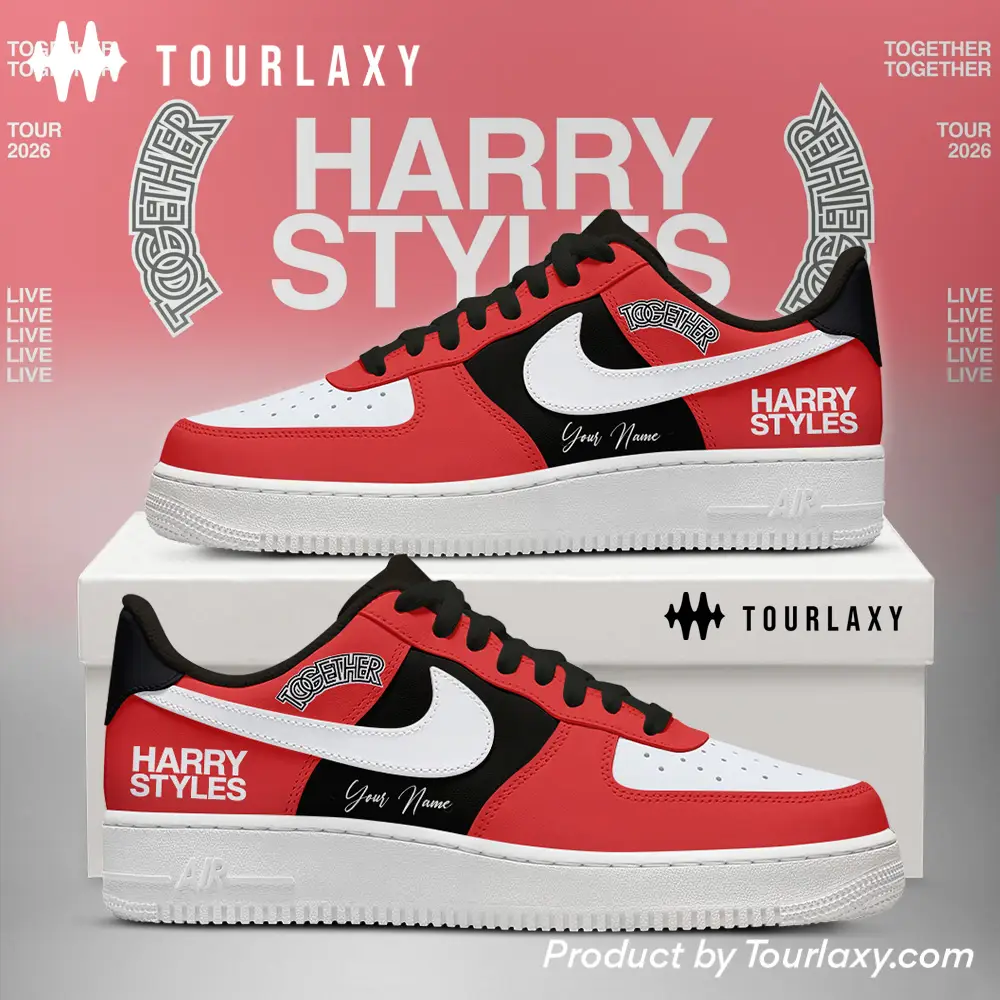 Red Together Harry Styles Tour 2026 Air Force 1 Shoes 