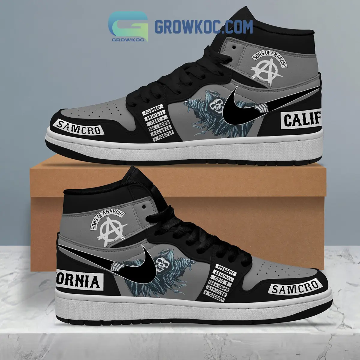 Redwood Men Of Mayhem Air Jordan 1 Shoes Redwood Men Of Mayhem Air Jordan 1 Shoes - Image 1
