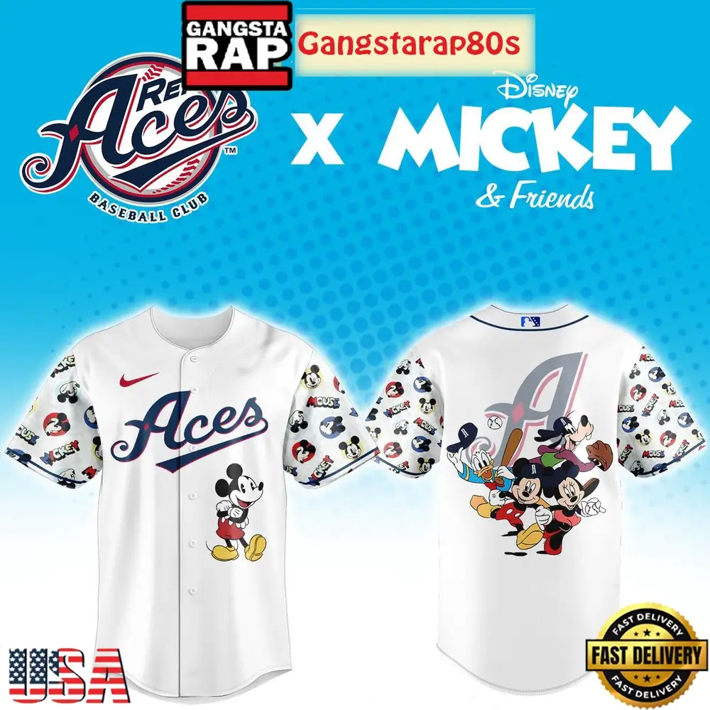 Reno Aces Diseny Mickey Mouse Night 2026 Baseball Jersey