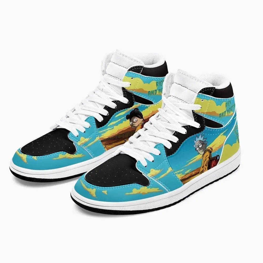 Rick and Morty Crossover Breaking Bad Air Jordan 1 High Top Shoes SMRAMC1 Rick and Morty Crossover Breaking Bad Air Jordan 1 High Top Shoes SMRAMC1 - Image 1