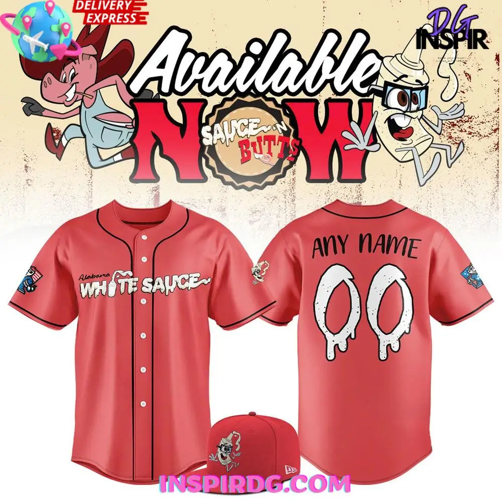 Rocket City Trash Pandas 2025 Alabama White Sauce Baseball Jersey