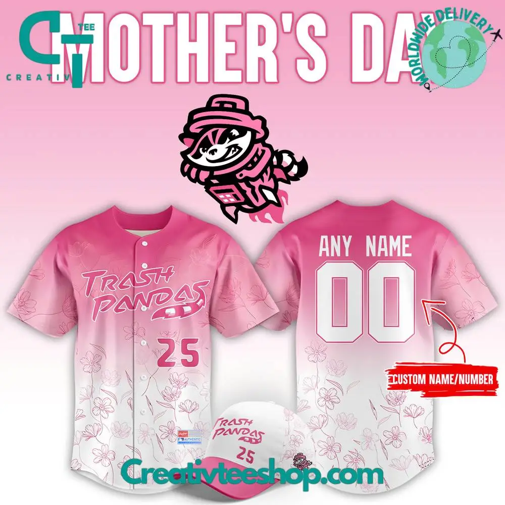 Rocket City Trash Pandas 2025 Mother'S Day Baseball Jersey