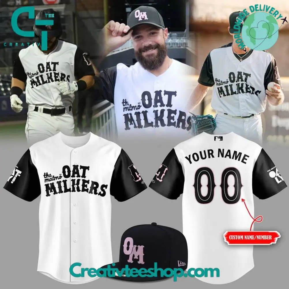 Rocket City Trash Pandas "The Malm Oat Milkers" Personalized Baseball Jersey