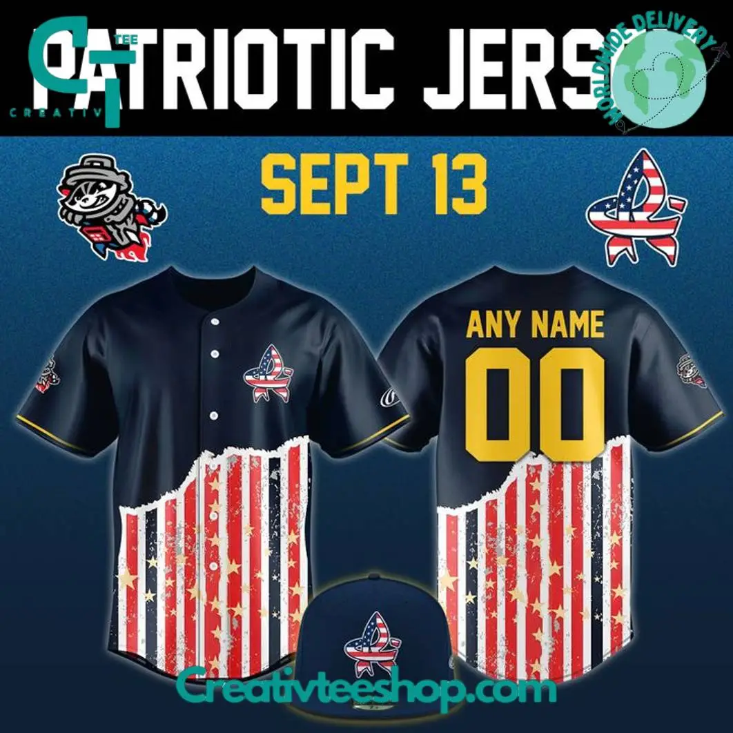 Rocket City Trash Pandas X 2025 Patriotic Night Special Baseball Jersey