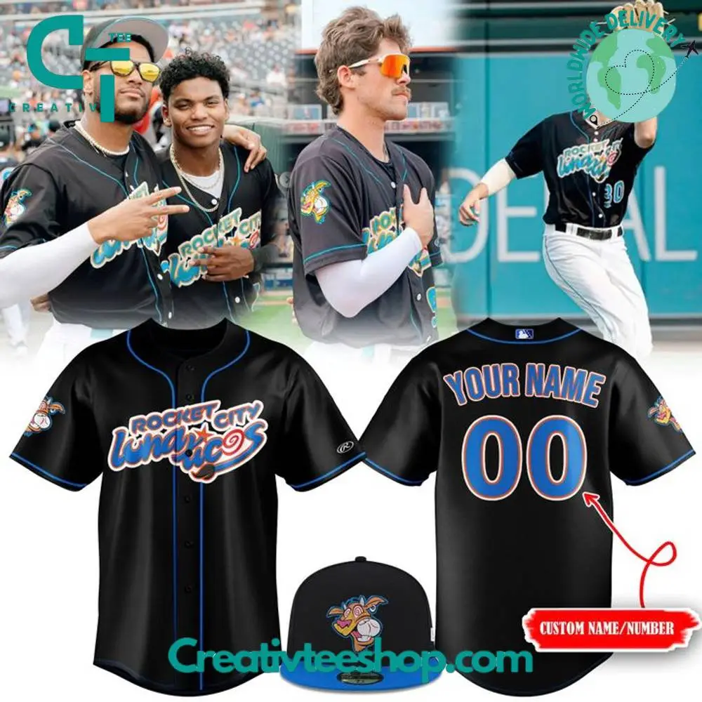 Rocket City Trash Pandas X Lunaticos Personalized Baseball Jersey