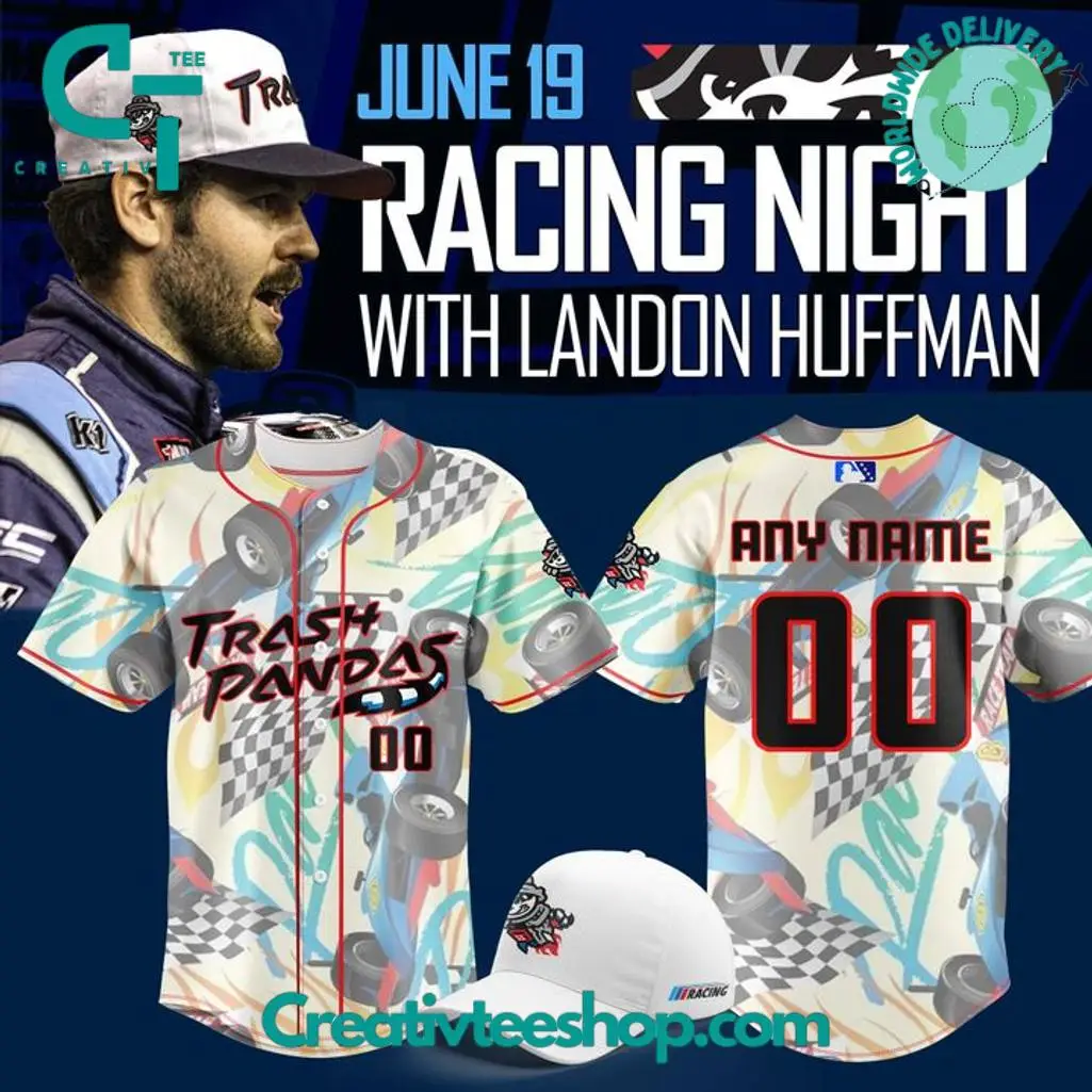 Rocket City Trash Pandas X Racing Night 2025 Custom Baseball Jersey
