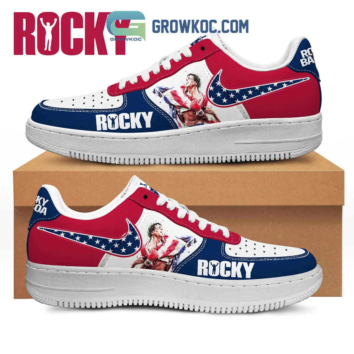Rocky Balboa Italian Fan Air Force 1 Shoes
