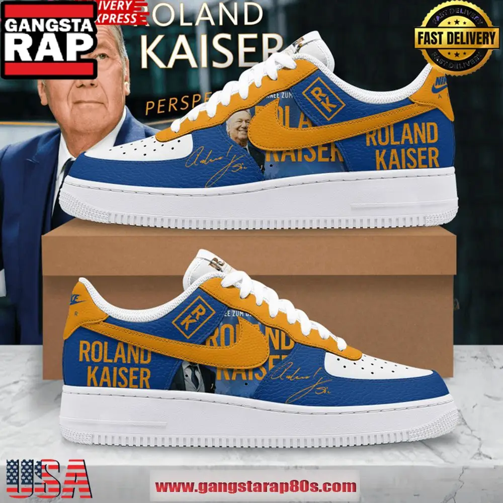 Roland Kaiser Limited Edition Air Force 1 Running Sneakers Shoes Roland Kaiser Limited Edition Air Force 1 Running Sneakers Shoes - Image 1
