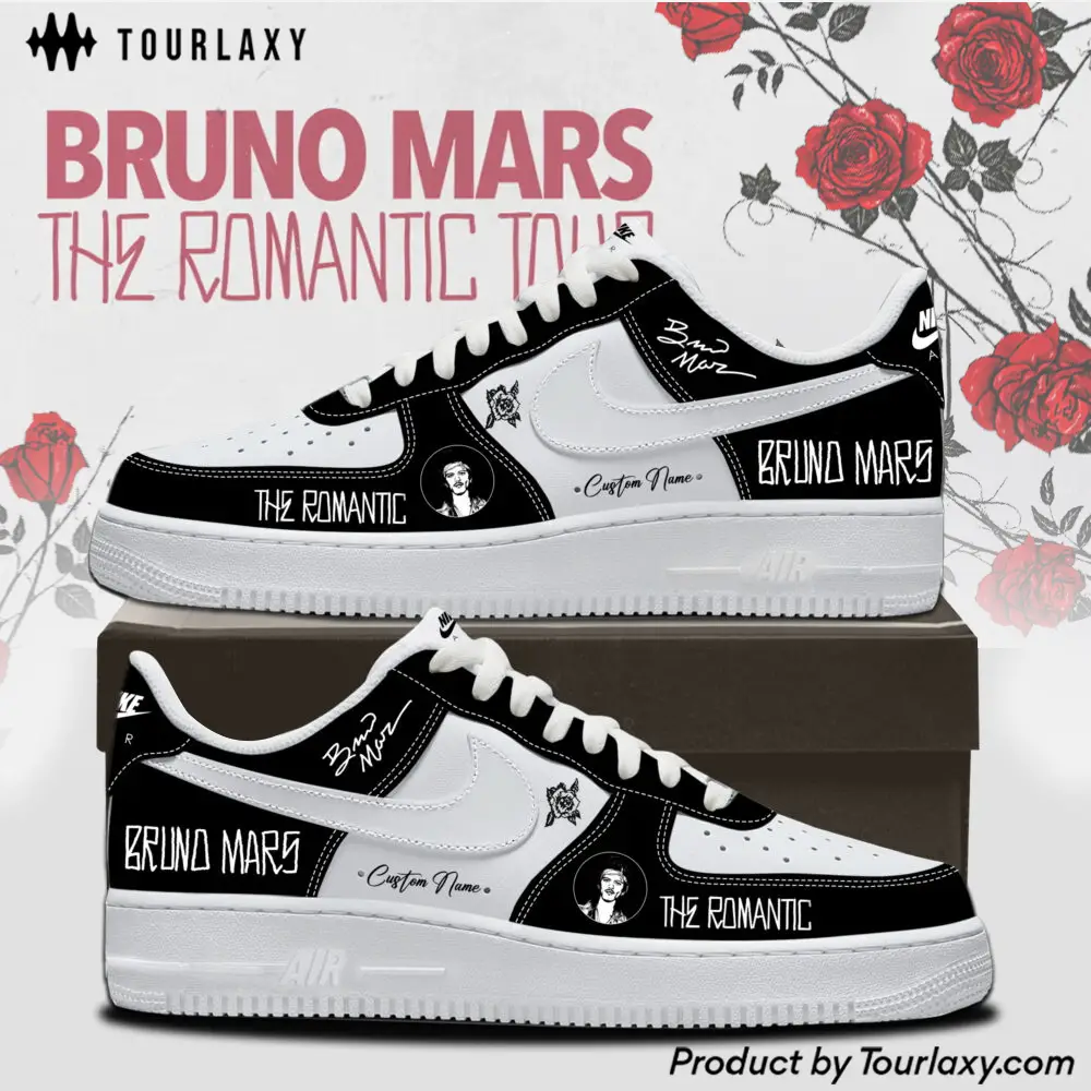 Romantic Tour 2026 Bruno Mars Tour Air Force 1 Shoes V2 