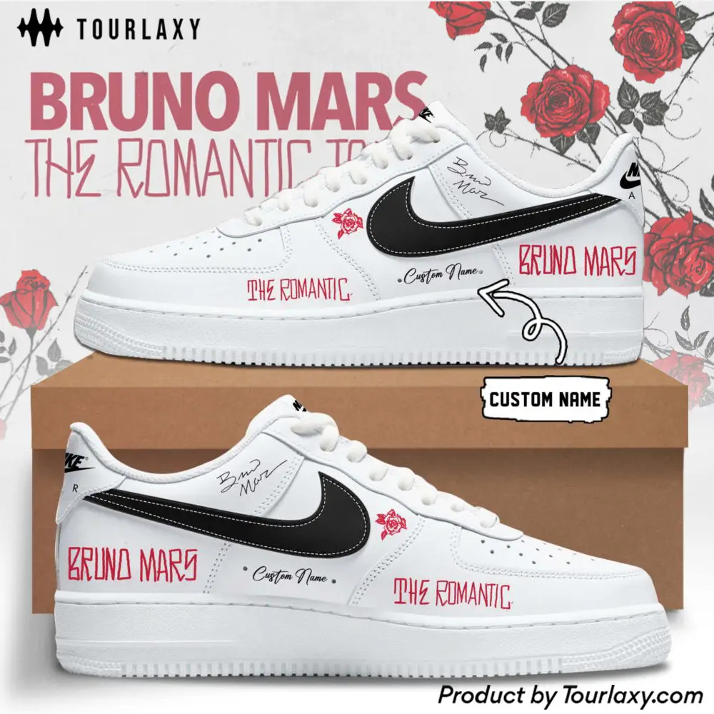 Romantic Tour 2026 Bruno Mars Tour Air Force 1 Shoes V6 
