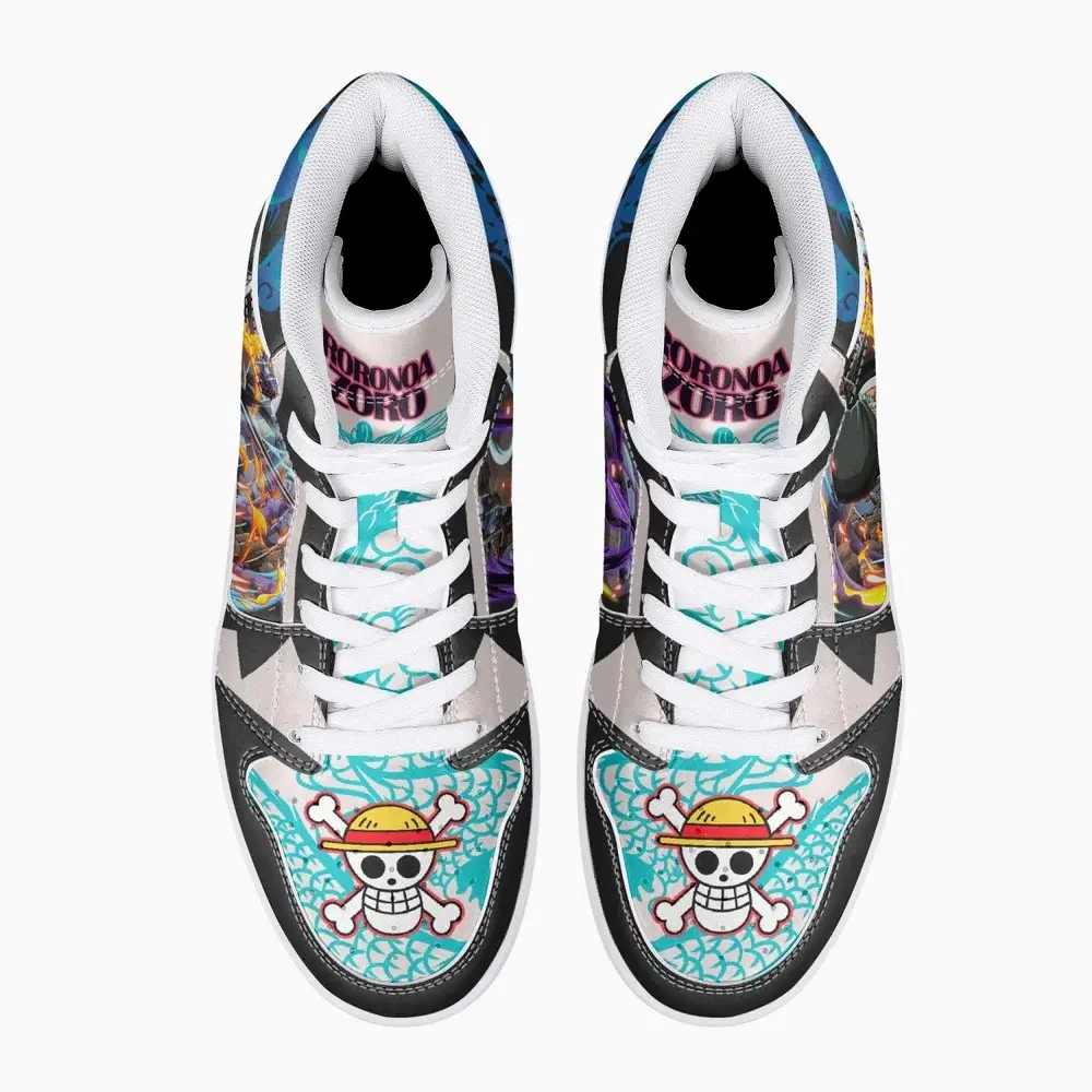 Roronoa Zoro Dressrosa One Piece JD1 High Top Shoes Roronoa Zoro Dressrosa One Piece JD1 High Top Shoes - Image 1