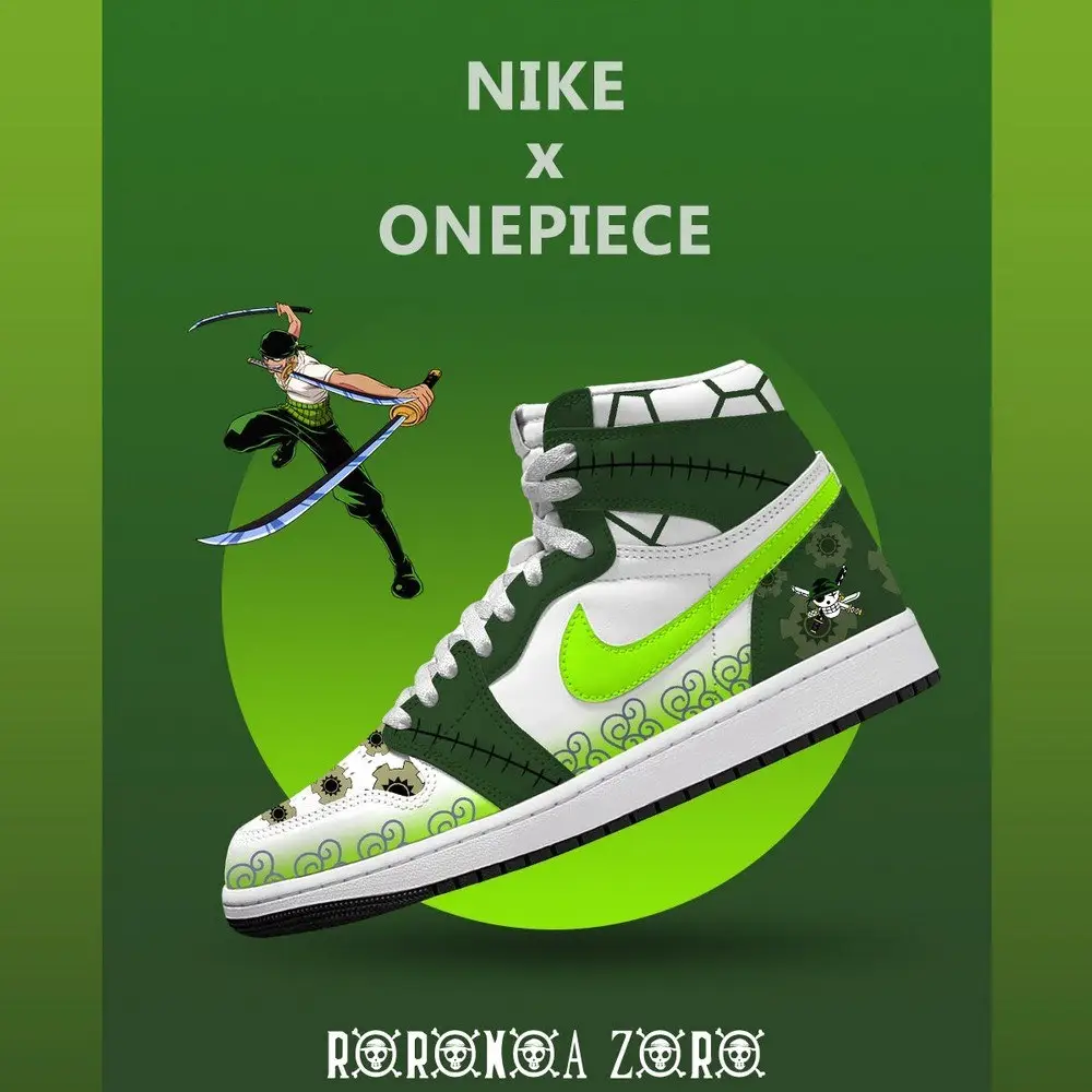 Roronoa Zoro V.1 One Piece Limited High Top Shoes