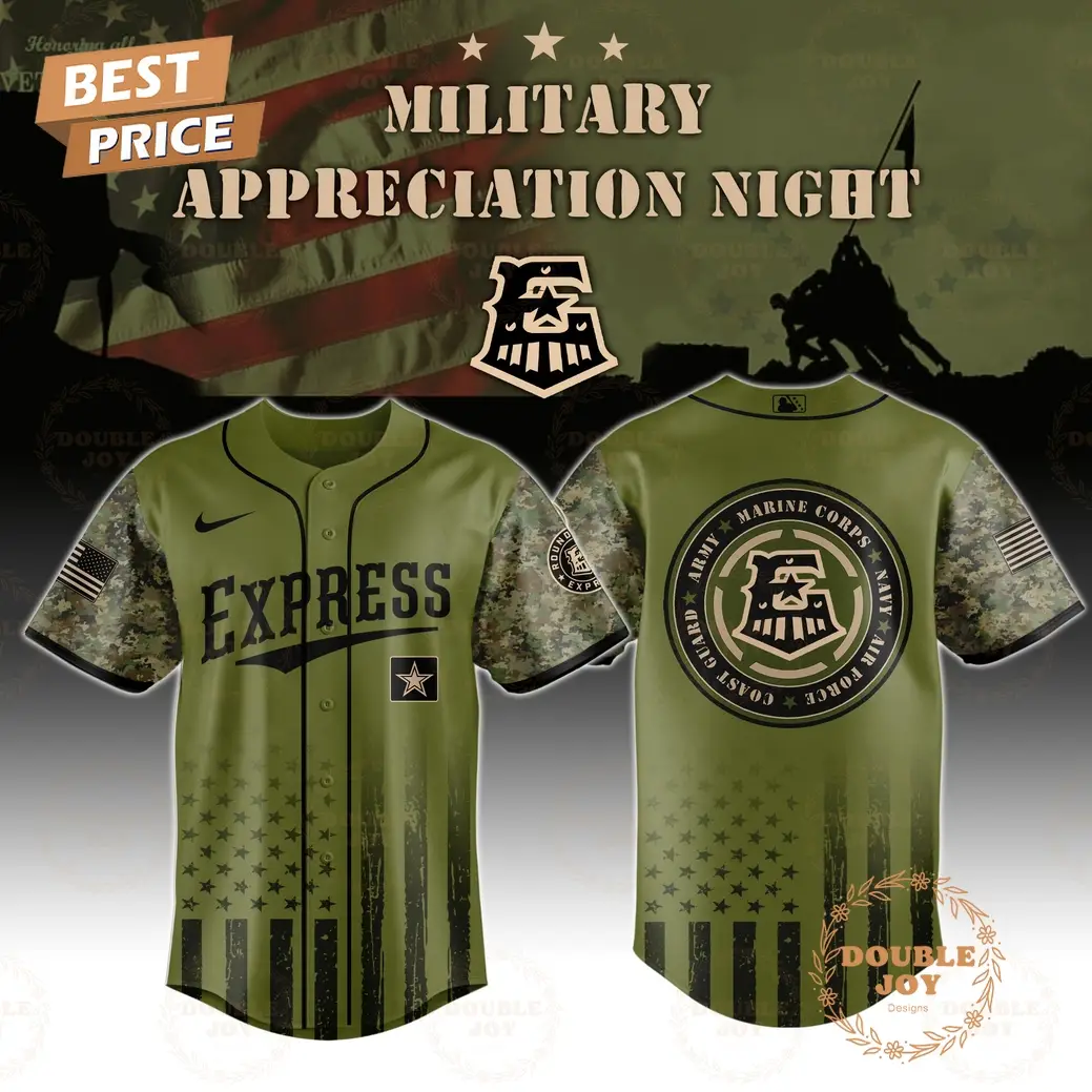 Round Rock Express Military Appreciation Night 2025 Special Edition Baseball Jersey