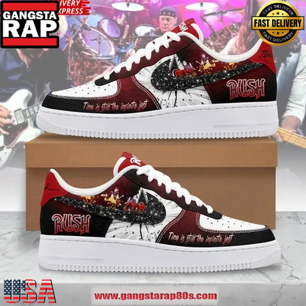 Rush x Infinite Jest Limited Edition Nike Air Force 1 Sneakers Shoes