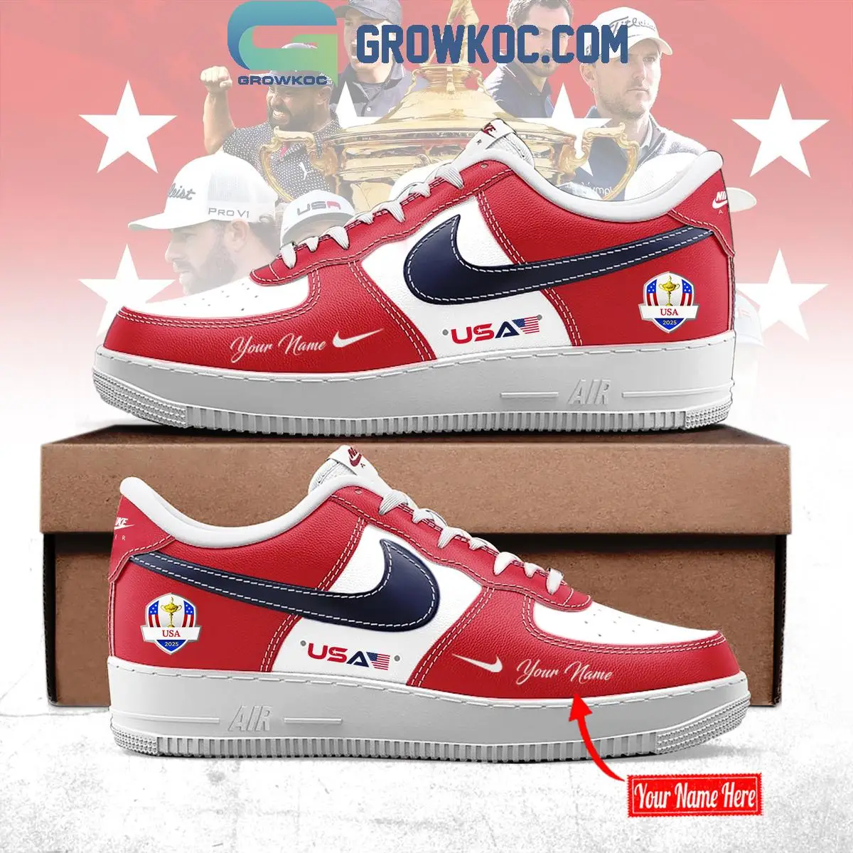Ryder Cup USA 2025 Air Force 1 Shoes Ryder Cup USA 2025 Air Force 1 Shoes - Image 1