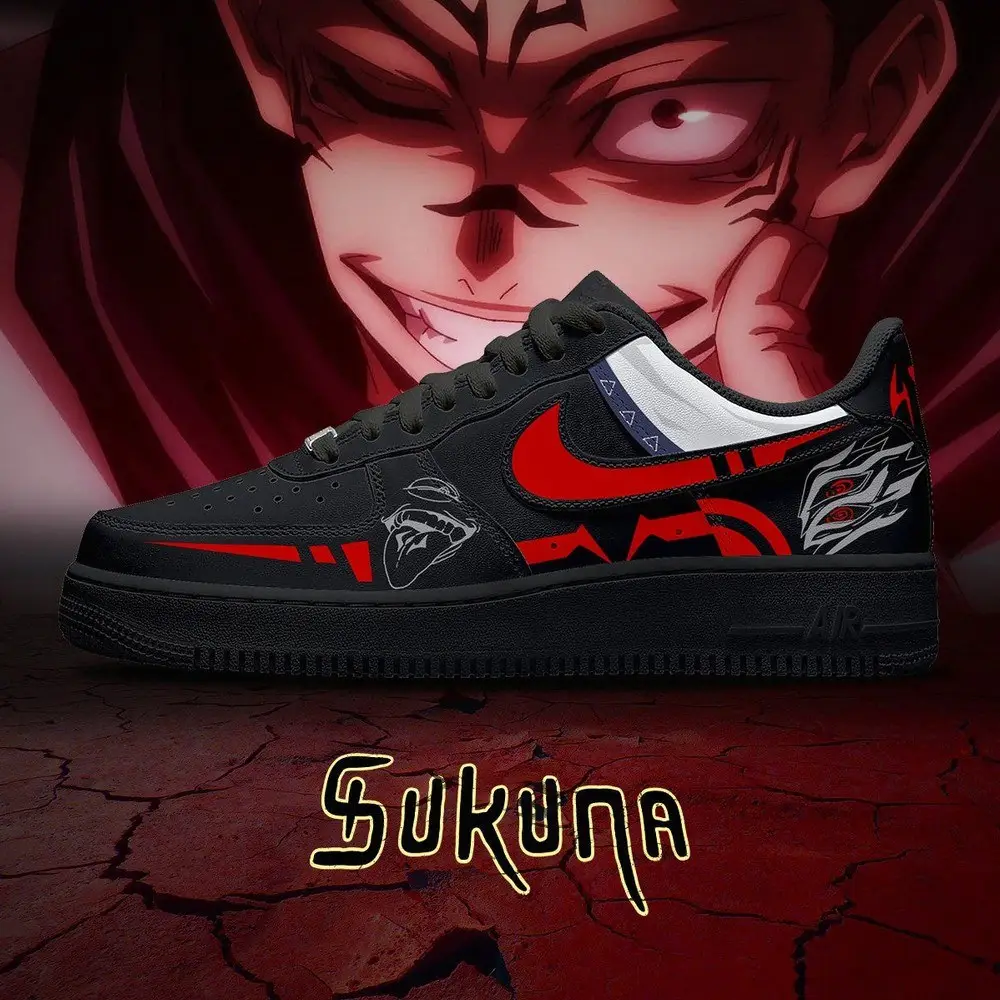 Ryomen Sukuna Cursed Technique Jujutsu Kaisen Low Top Shoes