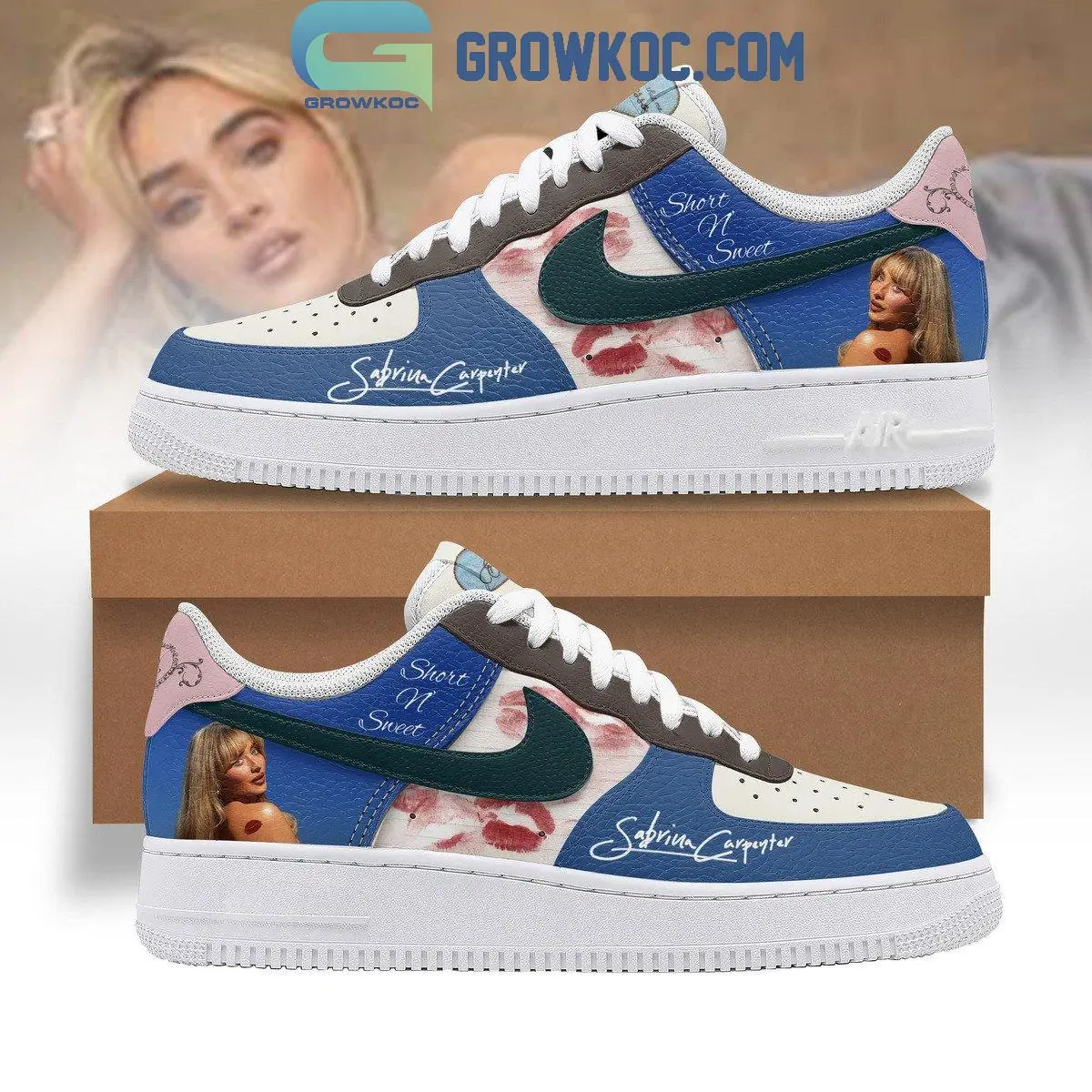 Sabrina Carpenter Short N' Sweet Tour 2024 Please Come Air Force 1 Shoes