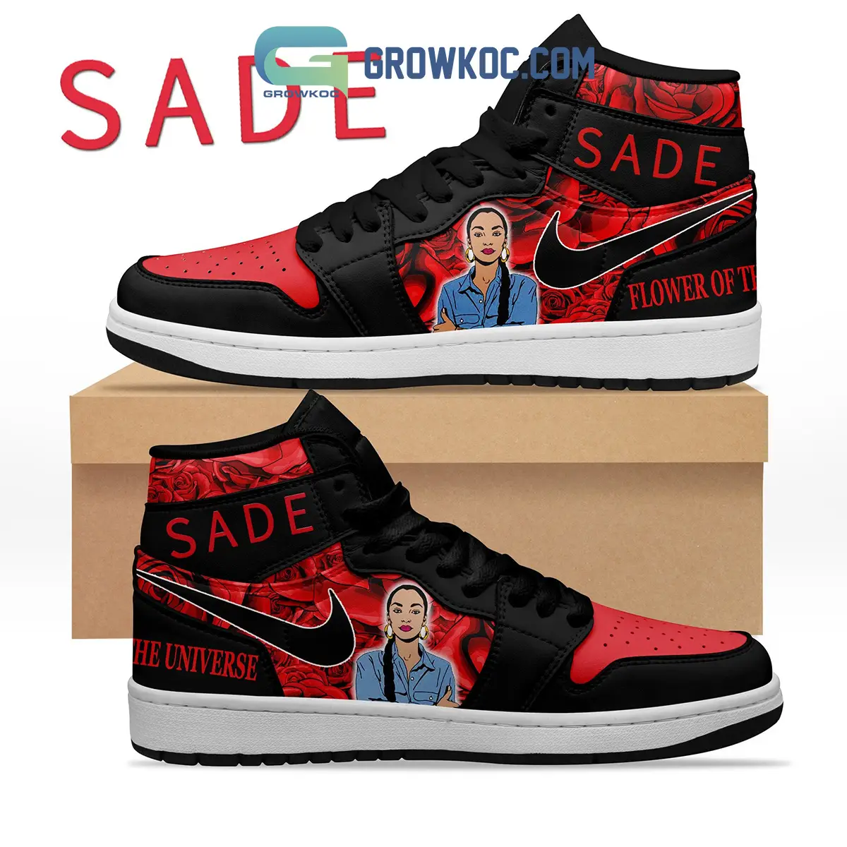 Sade Flower Of The Universe Air Jordan 1 Shoes