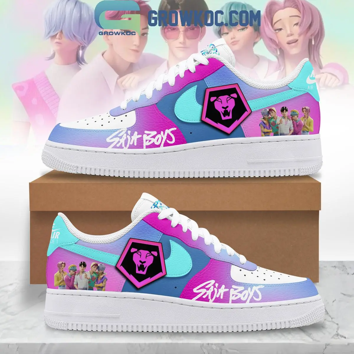 Saja Boys Kpop Demon Hunters Air Force 1 Shoes