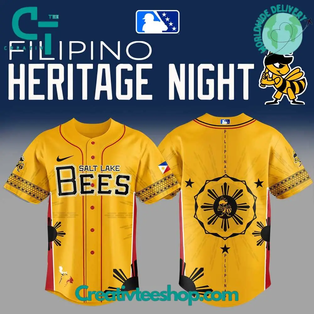 Salt Lake Bees Filipino Heritage Night Special Baseball Jersey