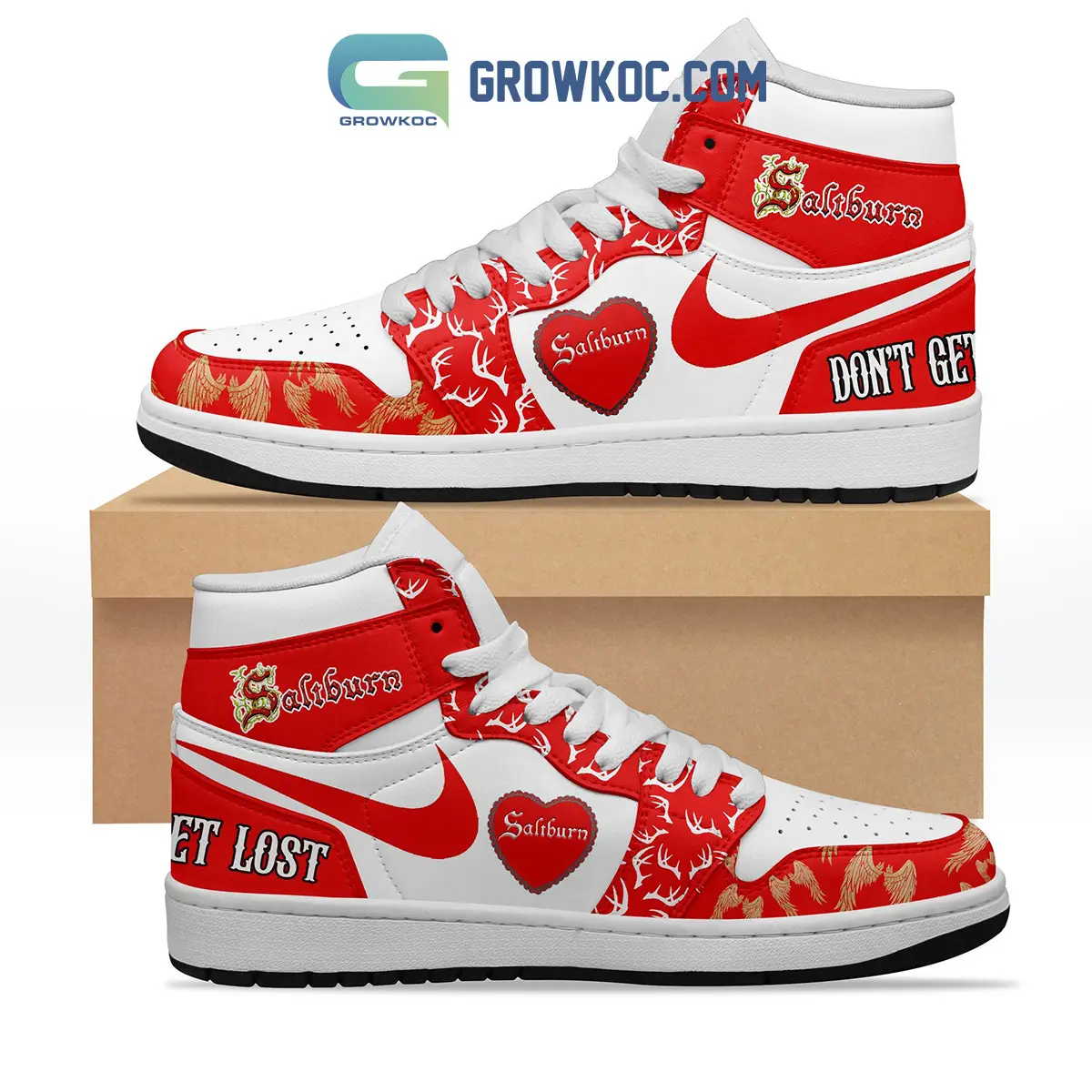 Saltburn Movie Don't Get Lost Air Jordan 1 Shoes Sneaker Saltburn Movie Don't Get Lost Air Jordan 1 Shoes Sneaker - Image 1