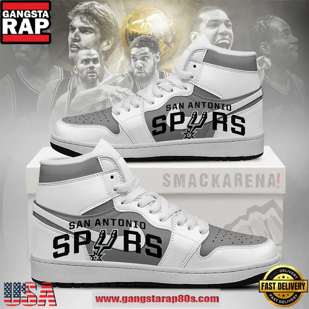 San Antonio Spurs NBA New 2026 Version Air Jordan 1 High Top Shoes San Antonio Spurs NBA New 2026 Version Air Jordan 1 High Top Shoes - Image 1