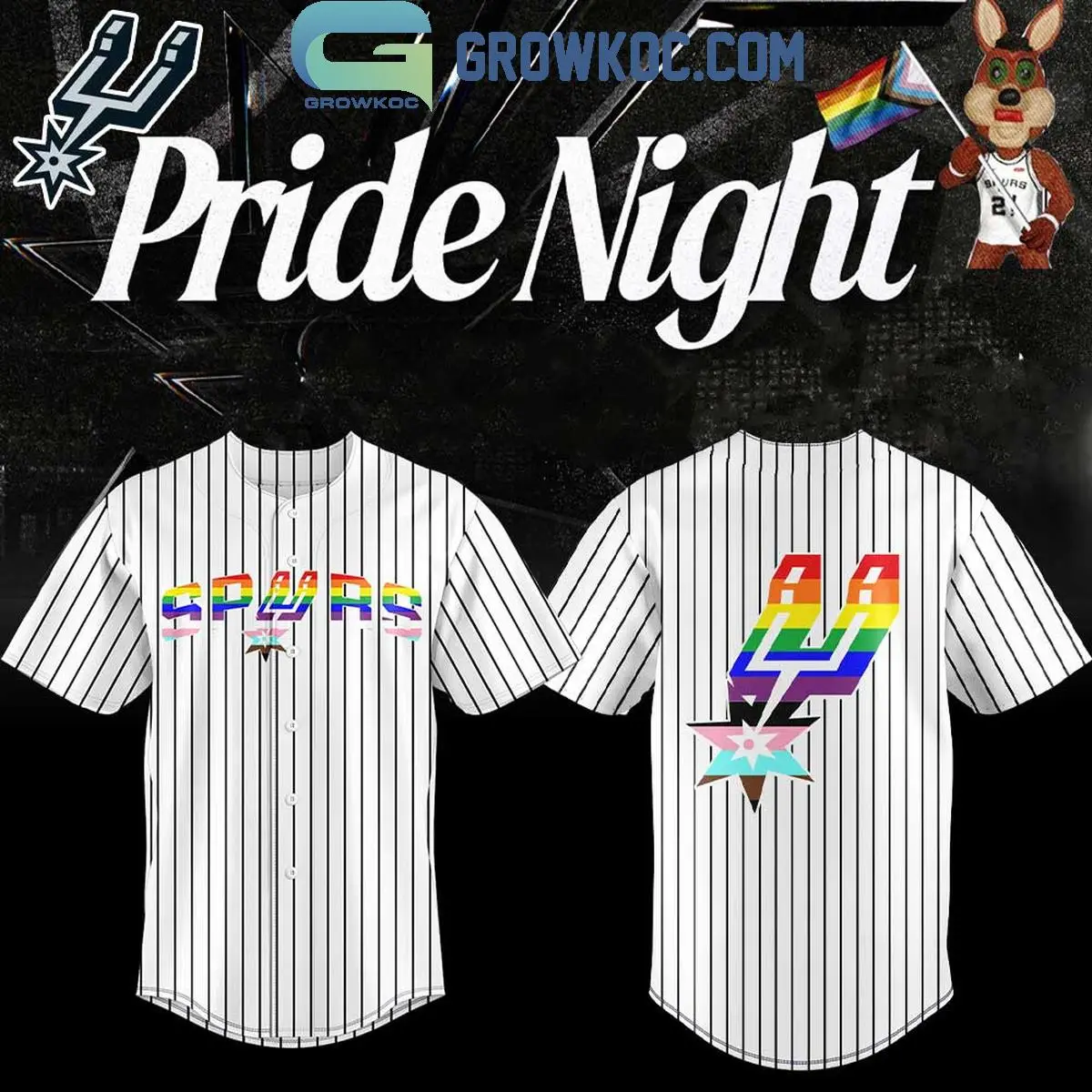 San Antonio Spurs Pride Night 2026 Jersey San Antonio Spurs Pride Night 2026 Jersey - Image 1