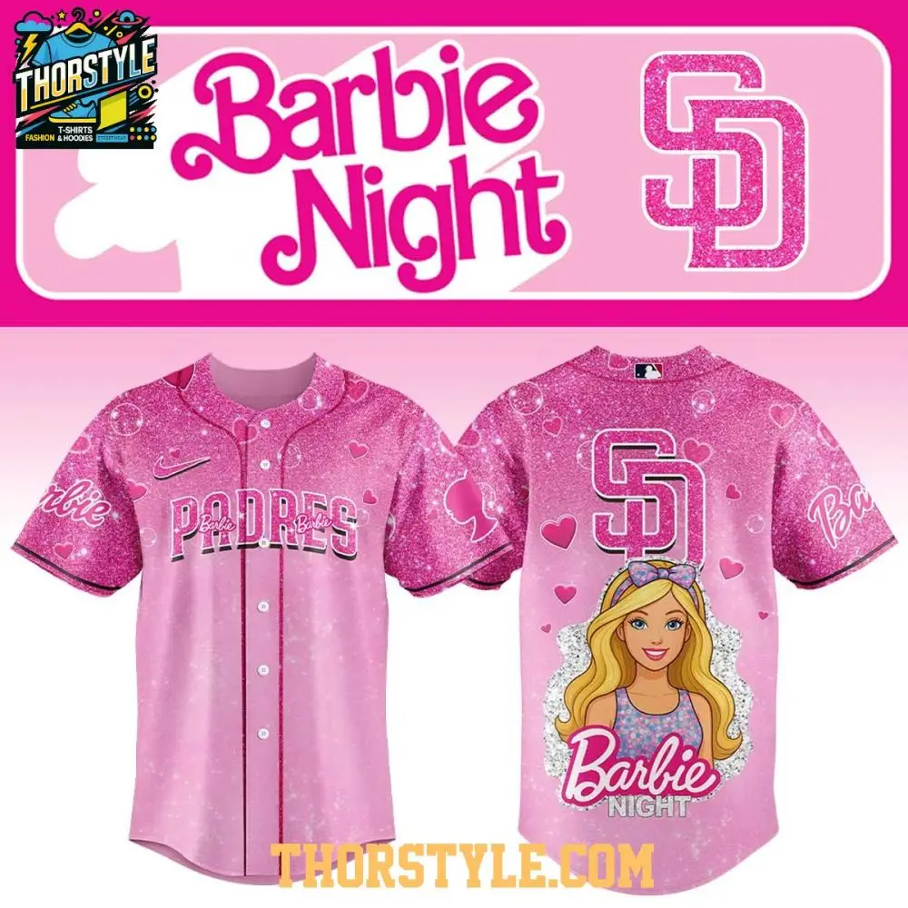 San Diego Padres Barbie Night 2025 Be One Team Let'S Celebrate Baseball Jersey