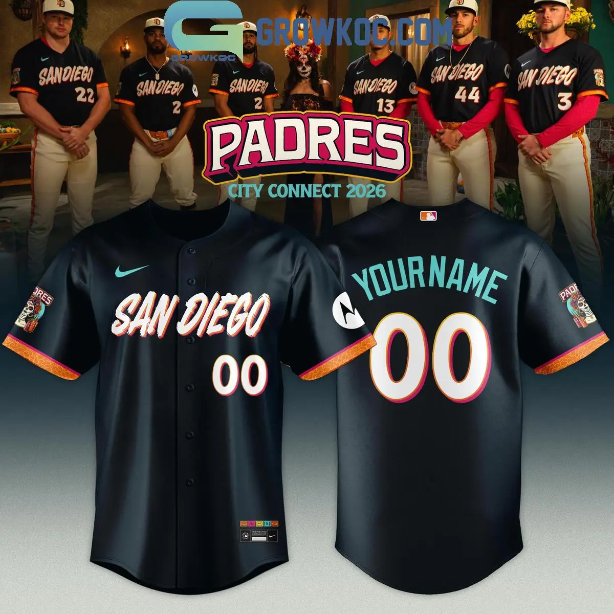 San Diego Padres City Connect New Season 2026 Jersey