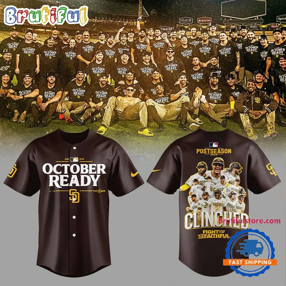 San Diego Padres Clinched 2024 October Ready Postseason Jersey