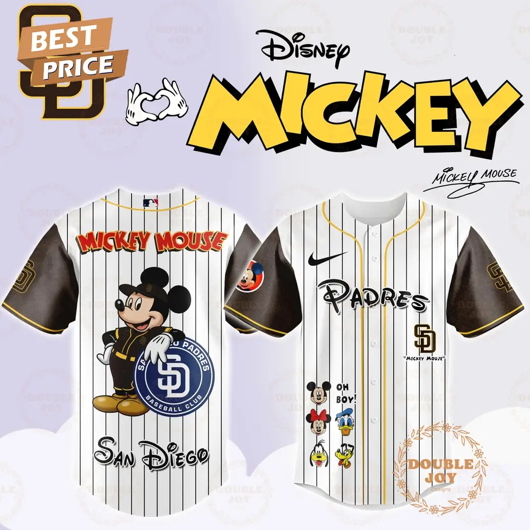 San Diego Padres Disney Mickey Mouse 2025 Limited Edition Baseball Jersey