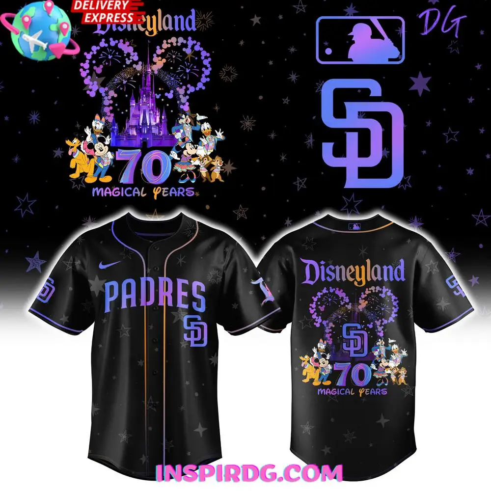 San Diego Padres Disneyland 70Th Magical Years Special Baseball Jersey