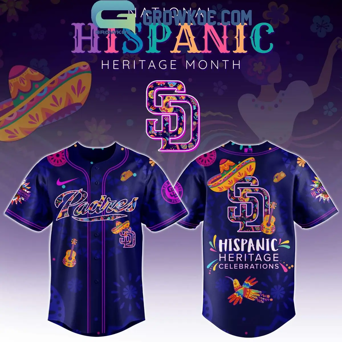 San Diego Padres Hispanic Heritage Celebrations 2025 Baseball Jersey