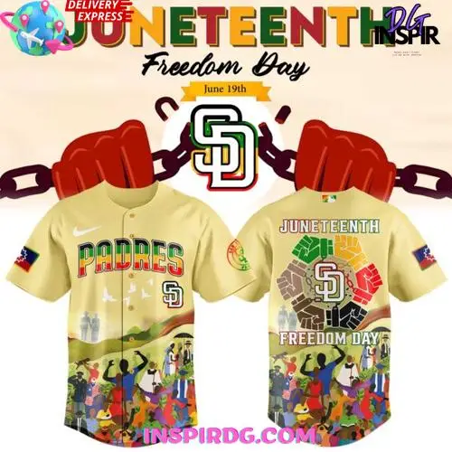 San Diego Padres Juneteenth Freedom Day 2025 Baseball Jersey