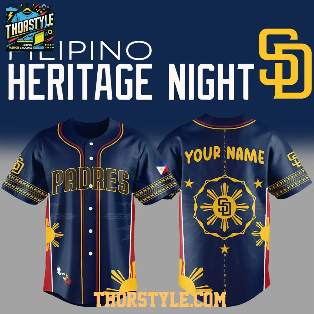 San Diego Padres Pinoy Filipino Heritage 2025 Culture Baseball Jersey