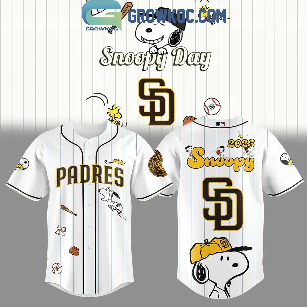 San Diego Padres Snoopy Day 2025 Jersey