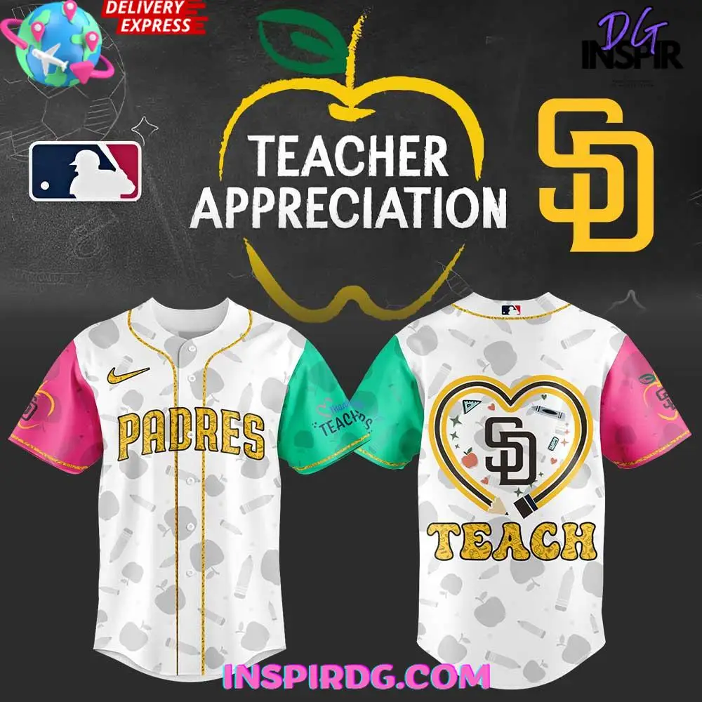 San Diego Padres Teacher Appreciation 2025 Baseball Jersey