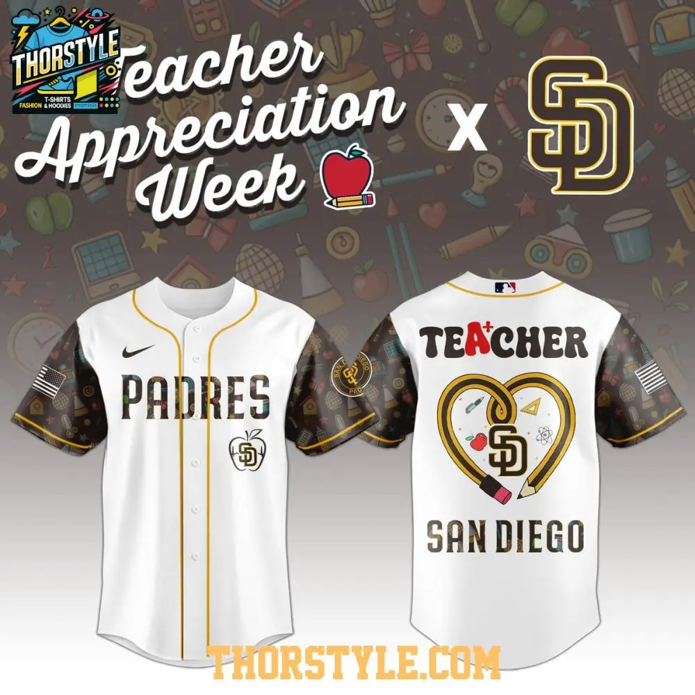 San Diego Padres Teacher Appreciation Week 2025 Mlb Baseball Jersey