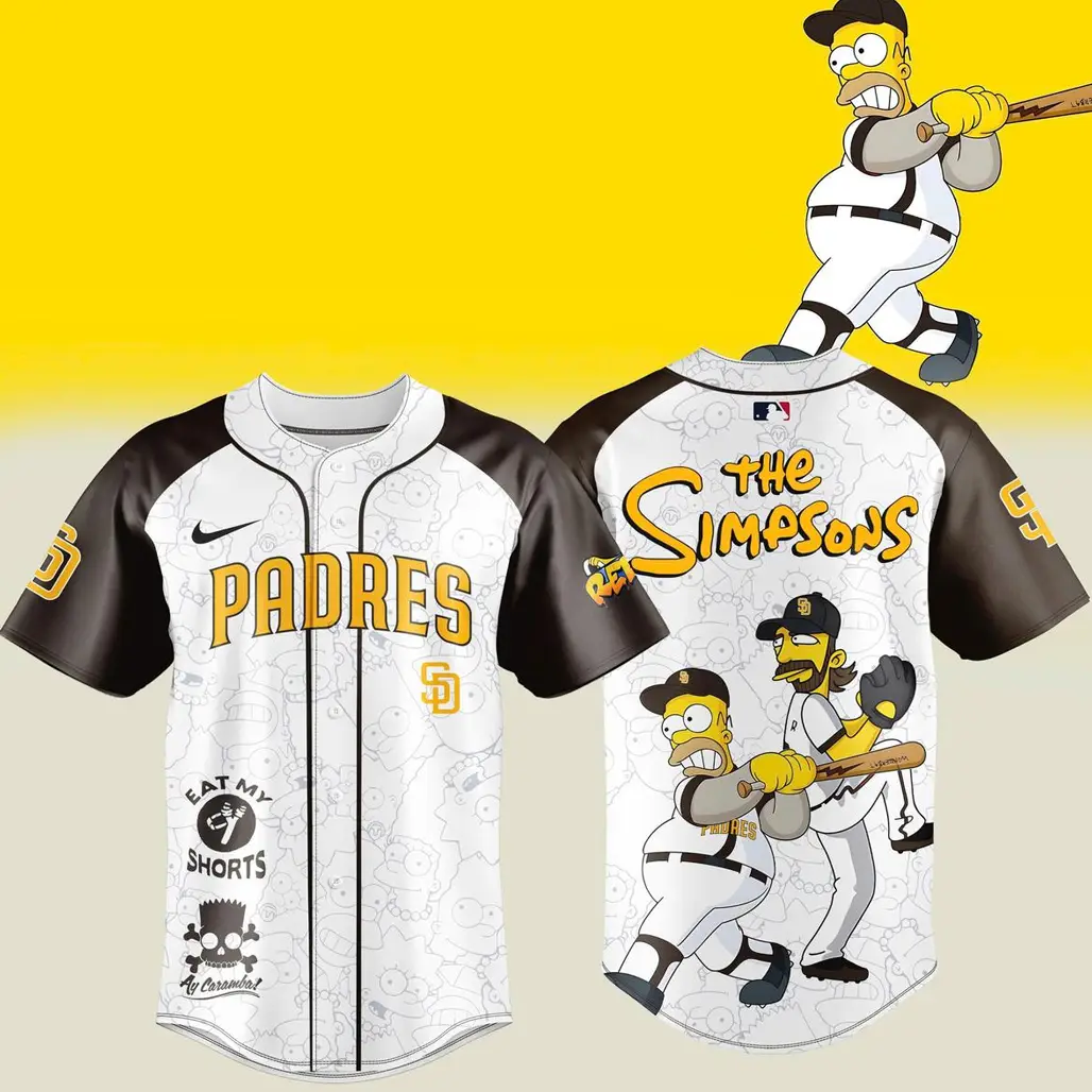 San Diego Padres The Simpsons Eat My Shorts 2026 Baseball Jersey - Tazila