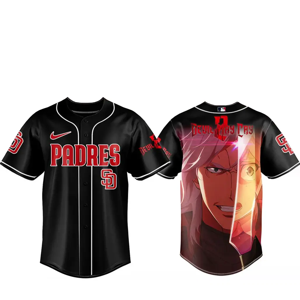 San Diego Padres x Devil May Cry 2 Baseball Jersey - Tazila