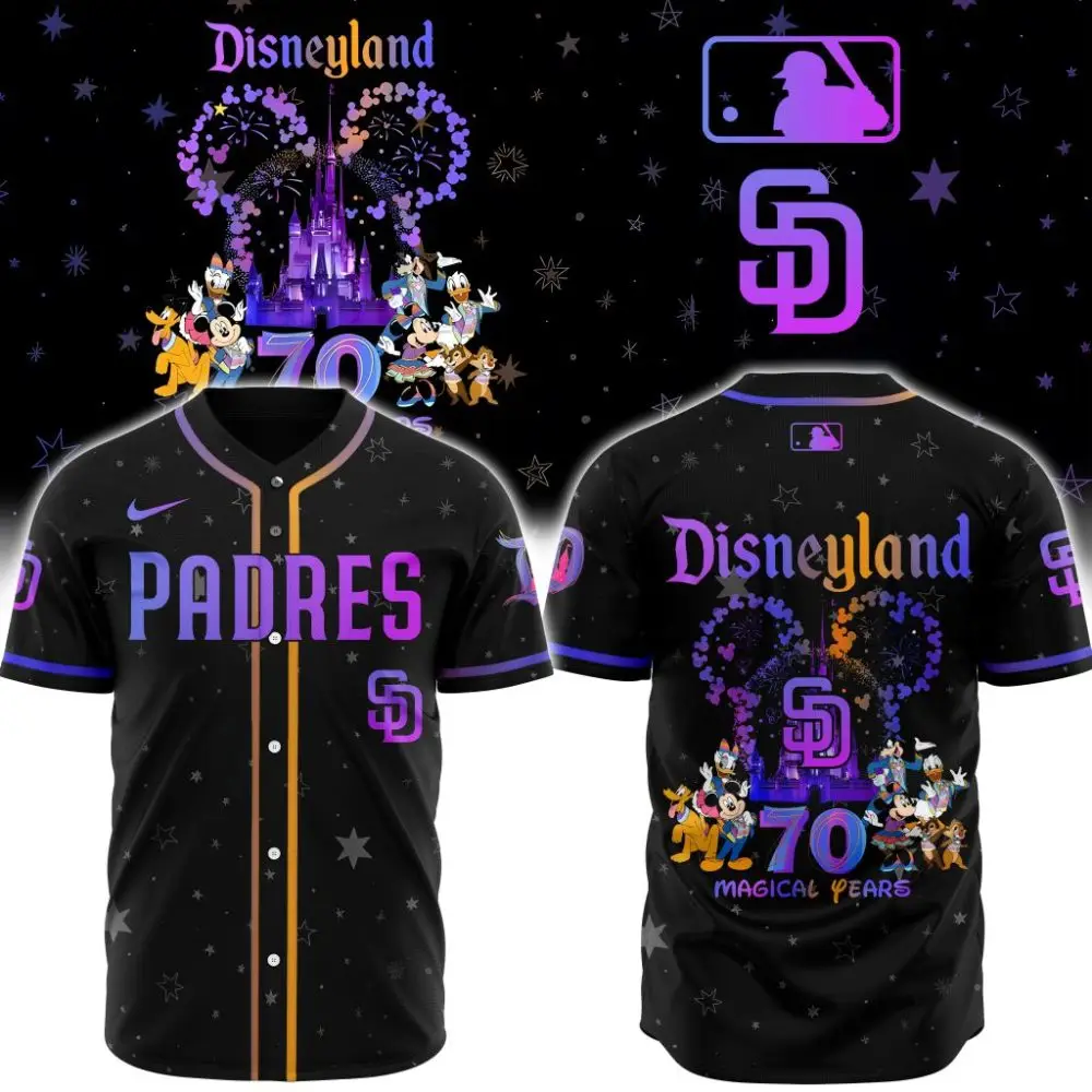 San Diego Padres X Disneyland 70 Magical Years Custom Baseball Jersey