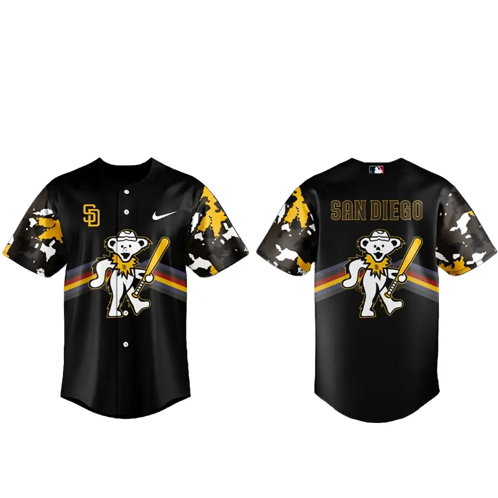 San Diego Padres x Grateful Dead Night 2026 Baseball Jersey - Tazila
