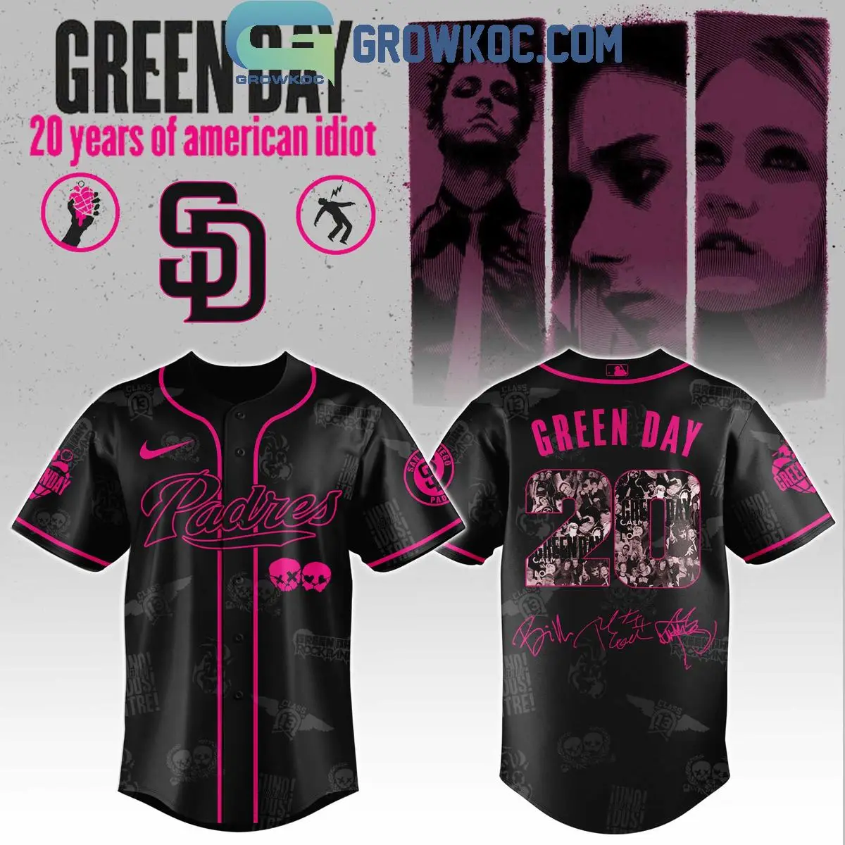 San Diego Padres x Green Day 20 Years Of American Idiot 2025 Jersey