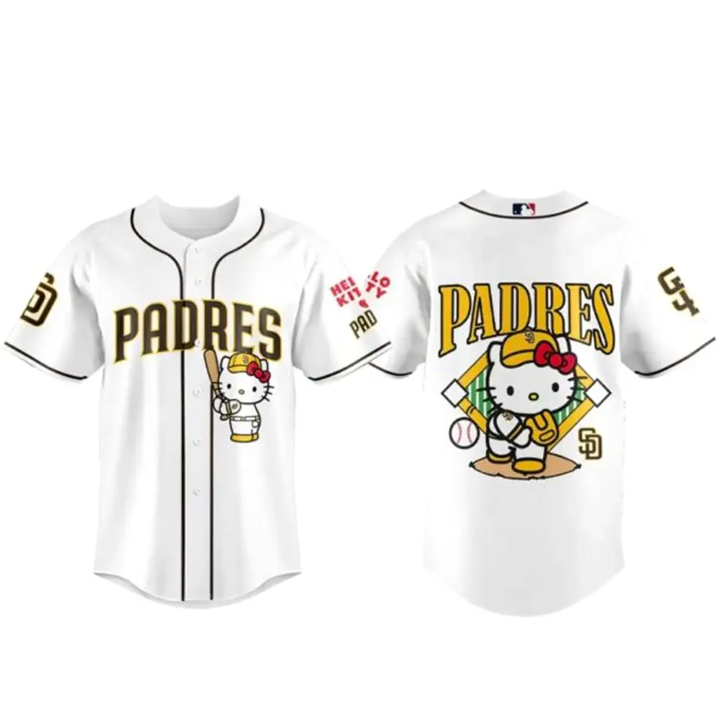 San Diego Padres x Hello Kitty Night 2026 Baseball Jersey - Tazila