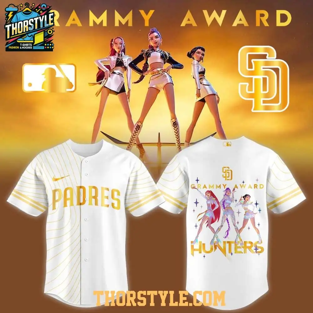 San Diego Padres X Kpop Demon Hunters 2026 Grammys Personalized Baseball Jersey