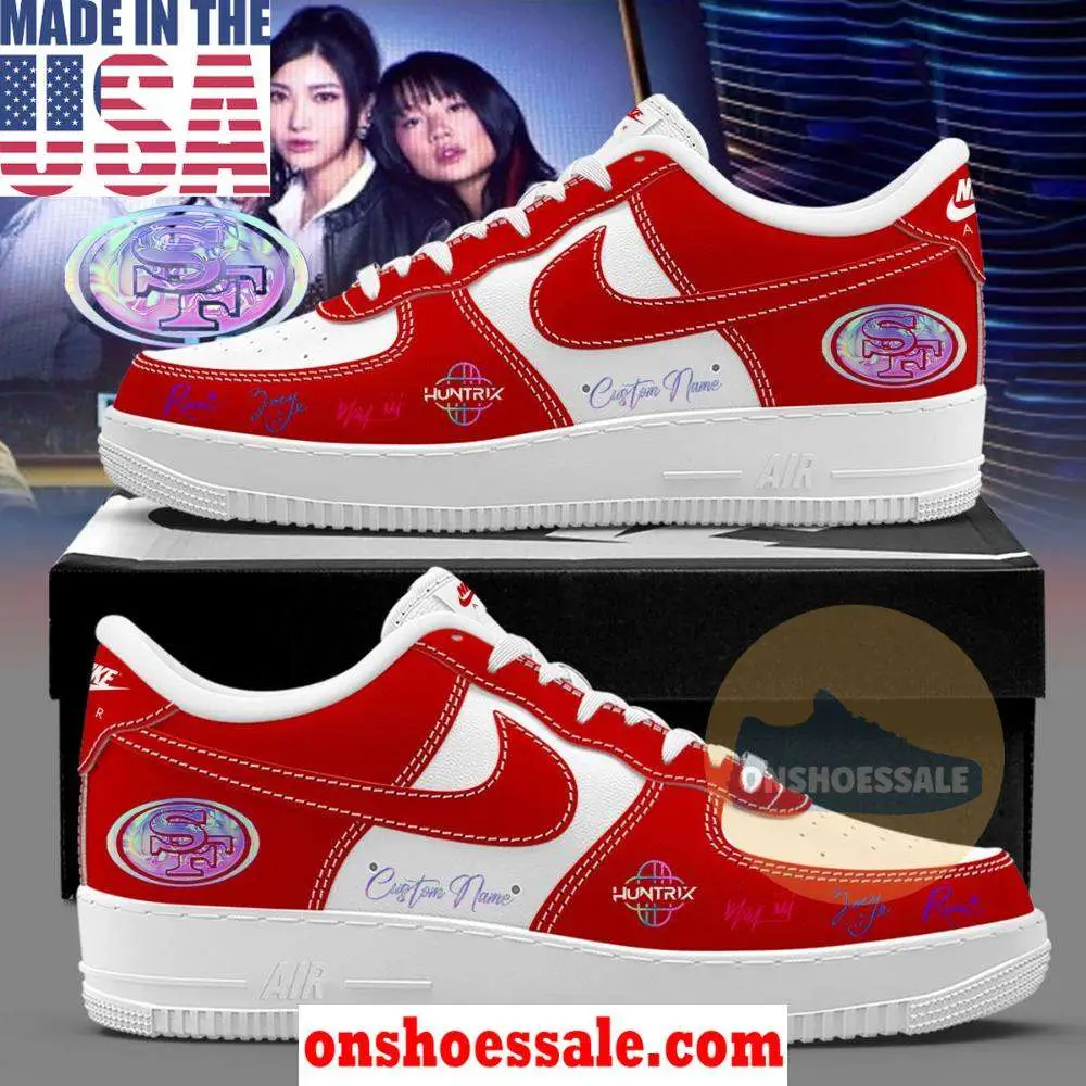 San Francisco 49ers Kpop Demon Hunters Air Force 1 Shoes, Gift For Fans - Best Gift Shoes