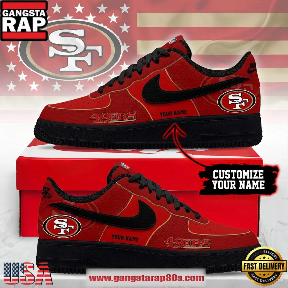 San Francisco 49ers New 2026 Version NFL Custom Air Force 1 Running Sneakers Shoes
