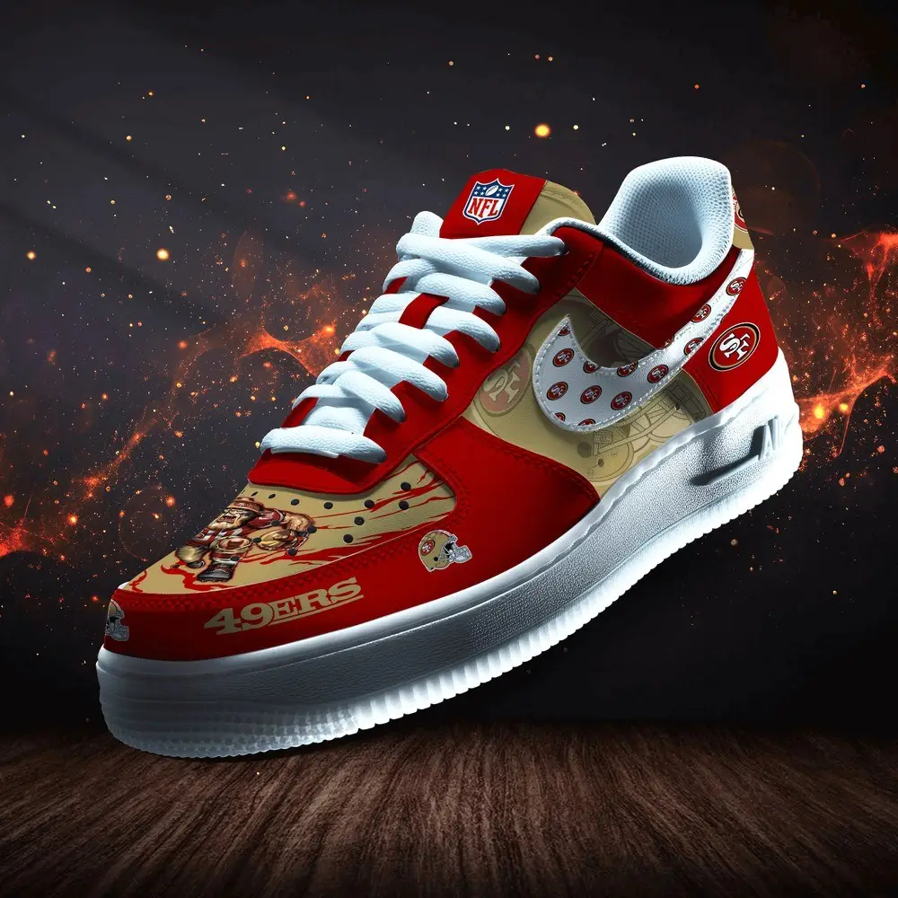 San Francisco 49ers Personalized Version 4 AF1 Shoes