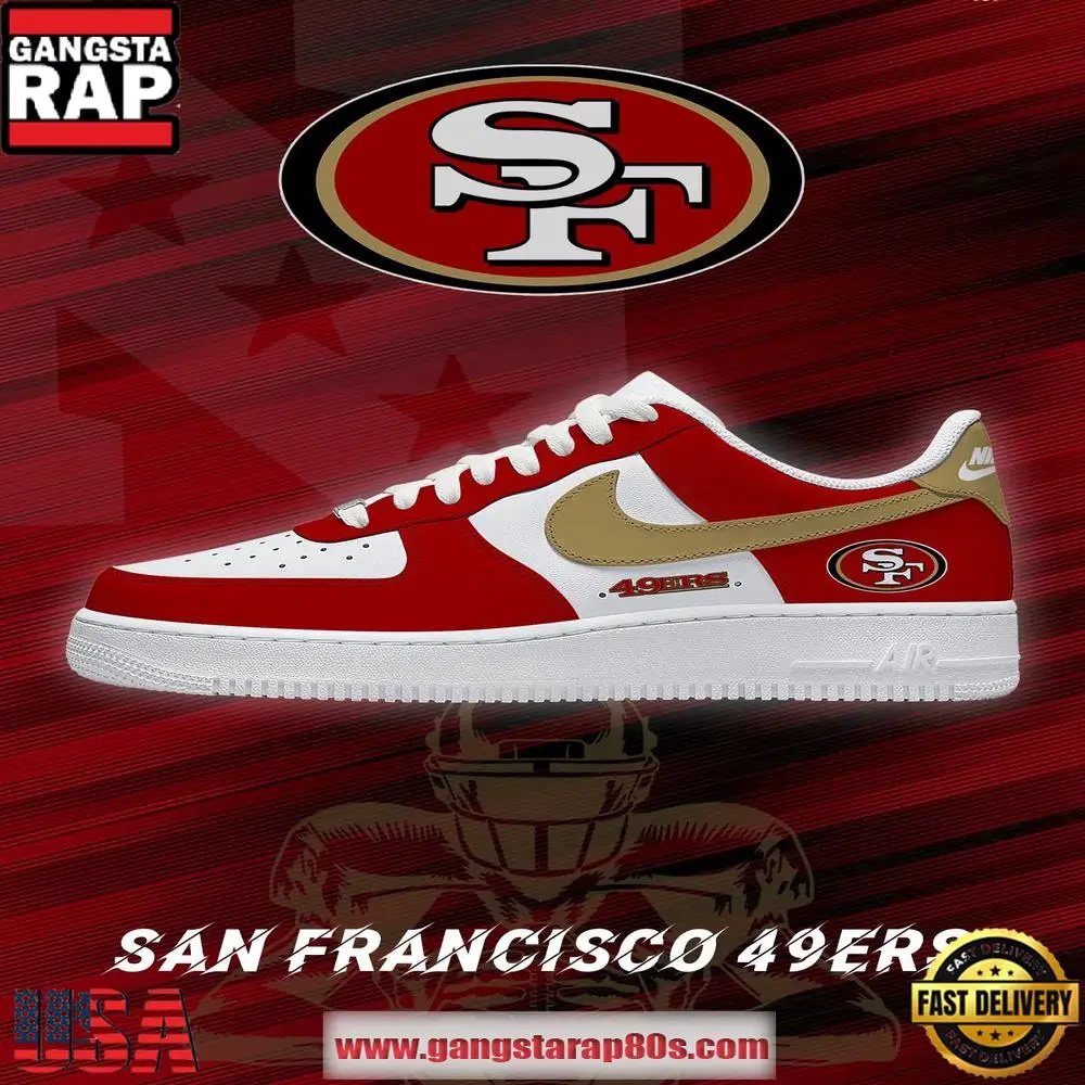 San Francisco Football Limited NFL Air Force 1 Sneakers Shoes