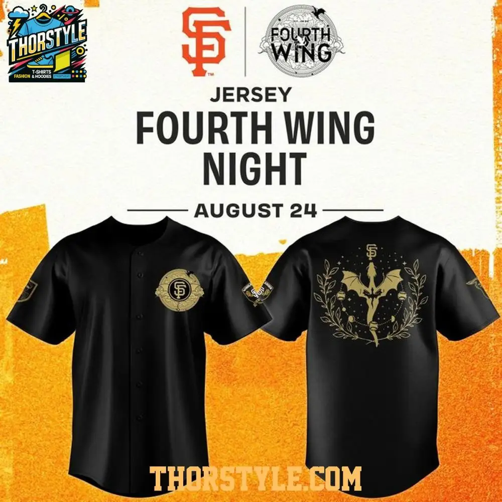 San Francisco Giants 2026 Fourth Wing Night Personalized Baseball Jersey